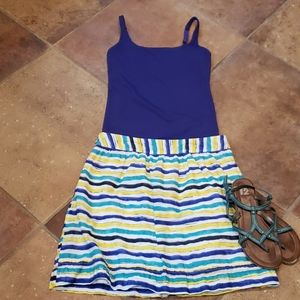 Petite LOFT striped skirt